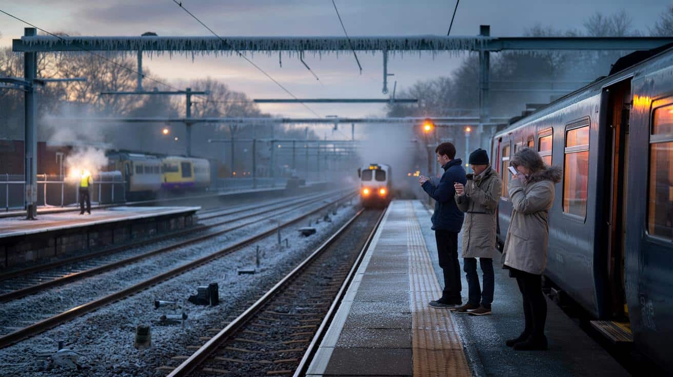 Cold Snap: These 12 UK rail routes are suspended until Tuesday due to "ice-on-line" risk.