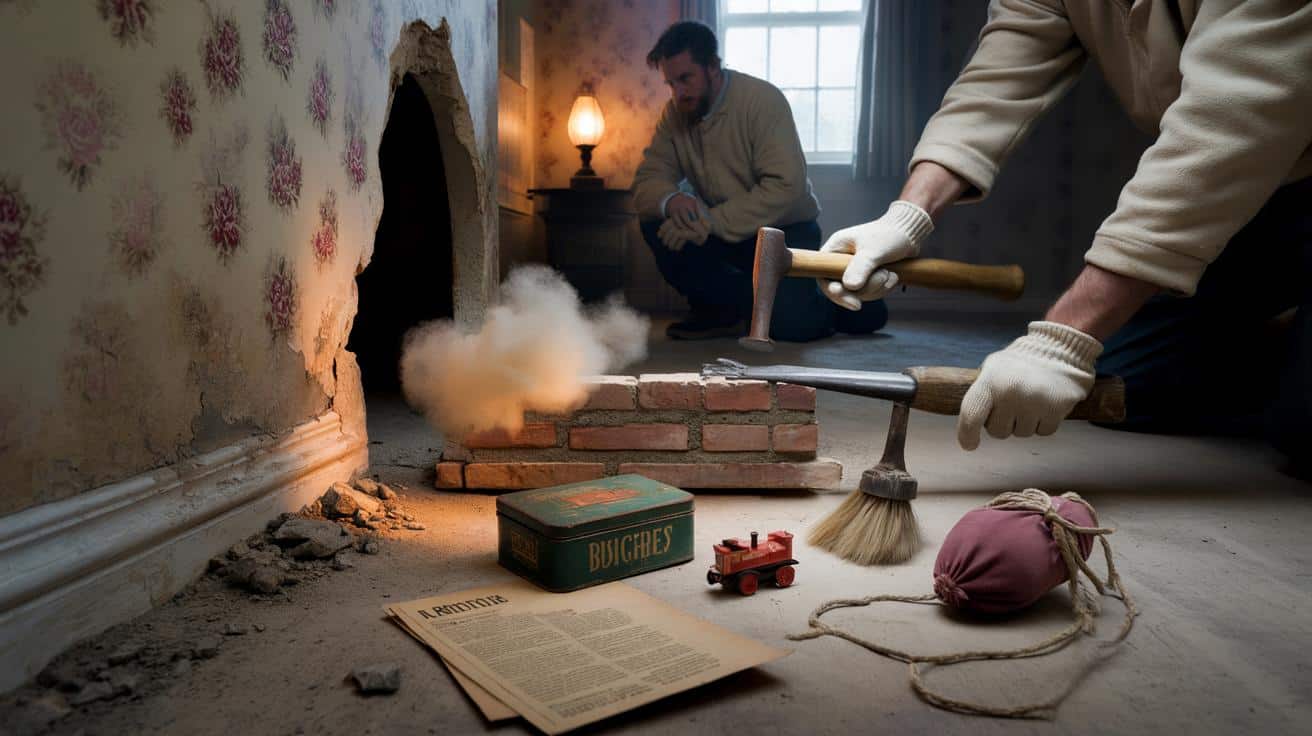 Couple make surprising discovery while renovating old home