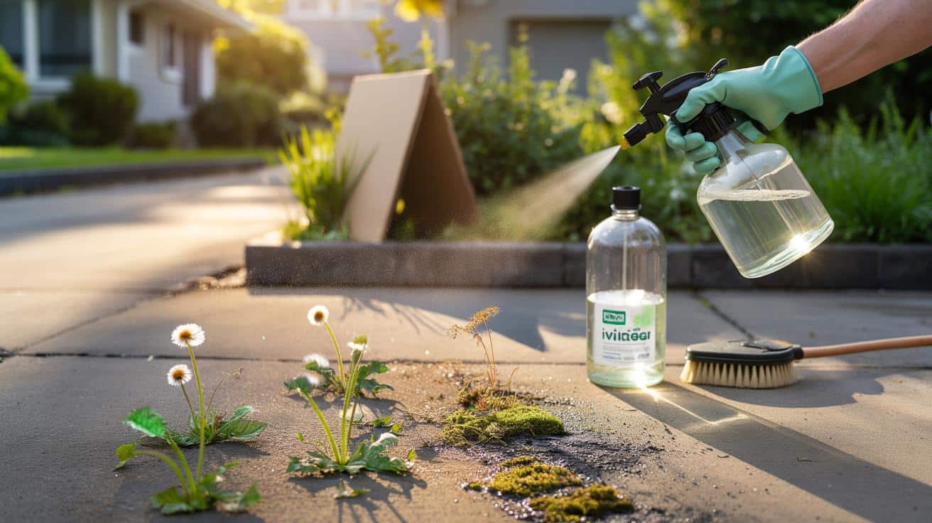 Garden Trick: Pouring vinegar on your driveway has a result you’ll love