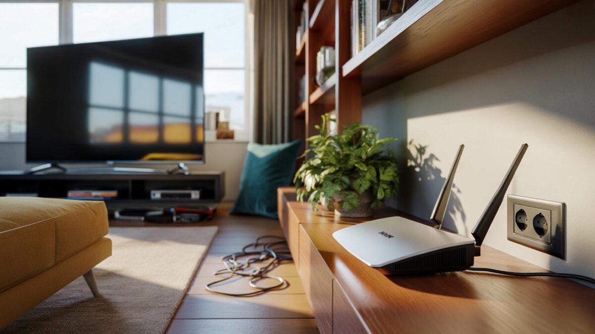 Move your router 2 metres away from your TV to instantly boost Wi-Fi speeds.