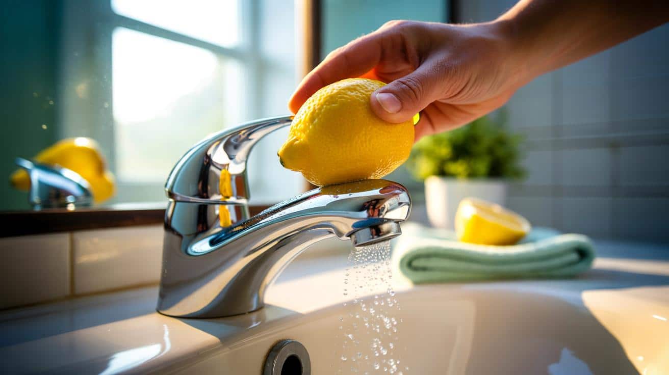 Shower Hack: Rub a lemon on your chrome faucets for this magic result
