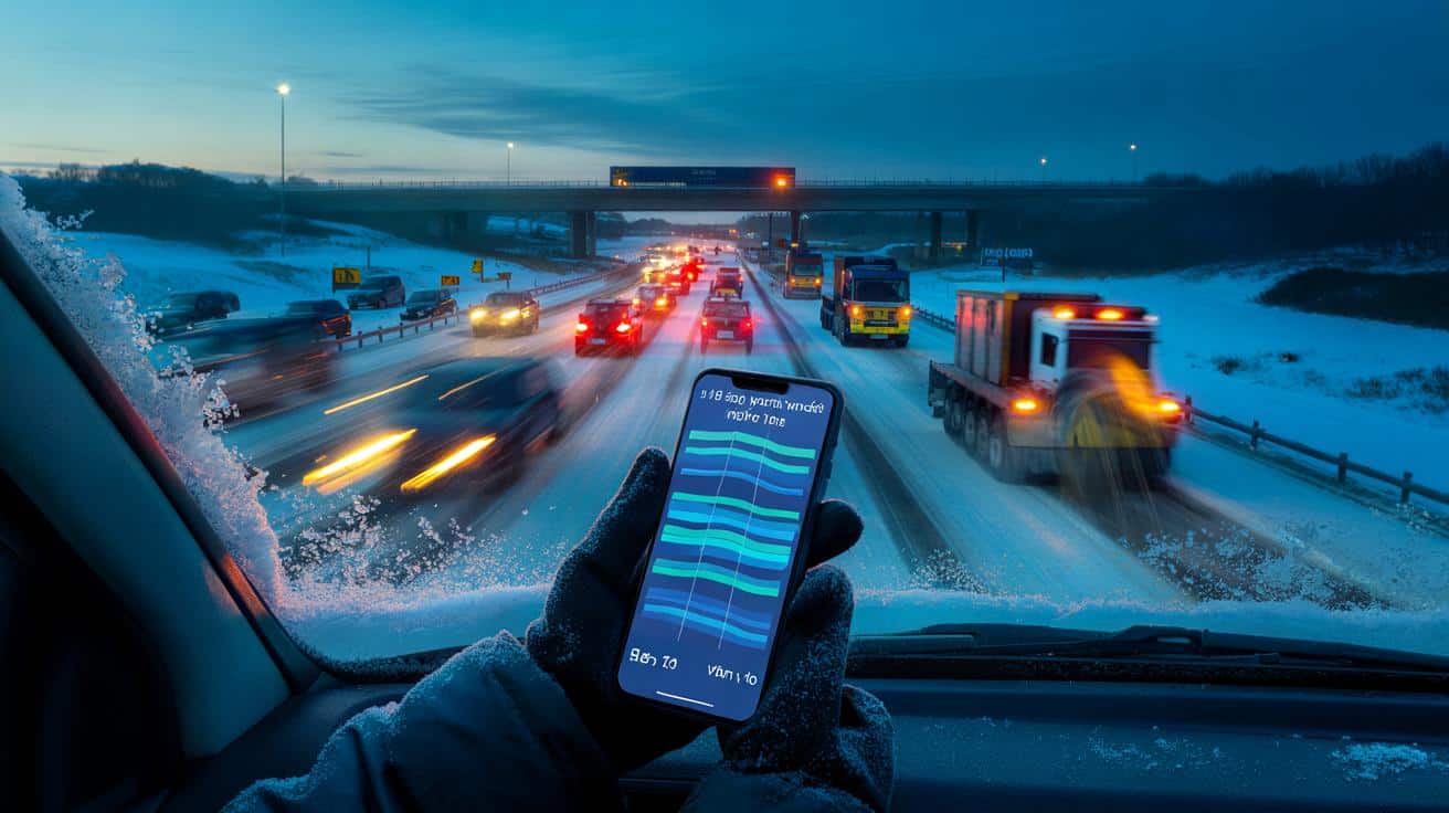 Winter Storm Alert: The 'Big Freeze' maps reveal the exact hour snow will shut down major motorways this weekend